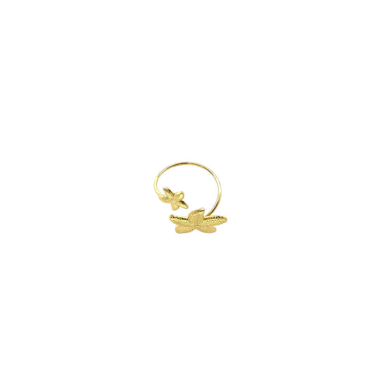 Anillo acero inoxidable para mujer con forma de estrella de mar