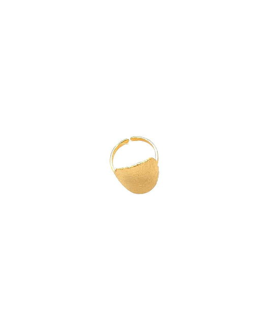 Anillo acero inoxidable para mujer con forma curvado