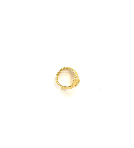 Anillo acero inoxidable para mujer con forma de cocodrilo