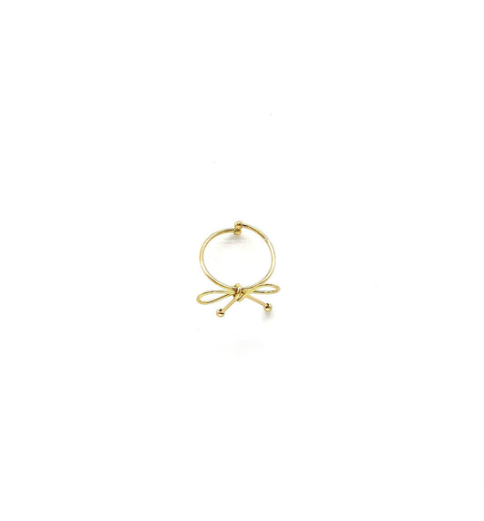 Anillo acero inoxidable para mujer con forma de lazo