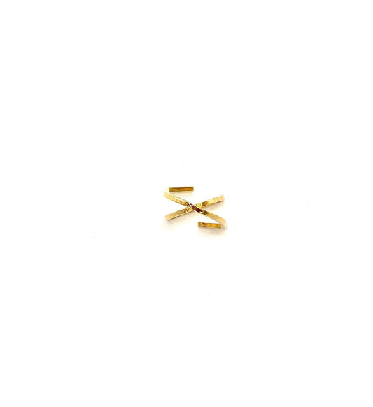 Anillo acero inoxidable para mujer con forma de anagrama