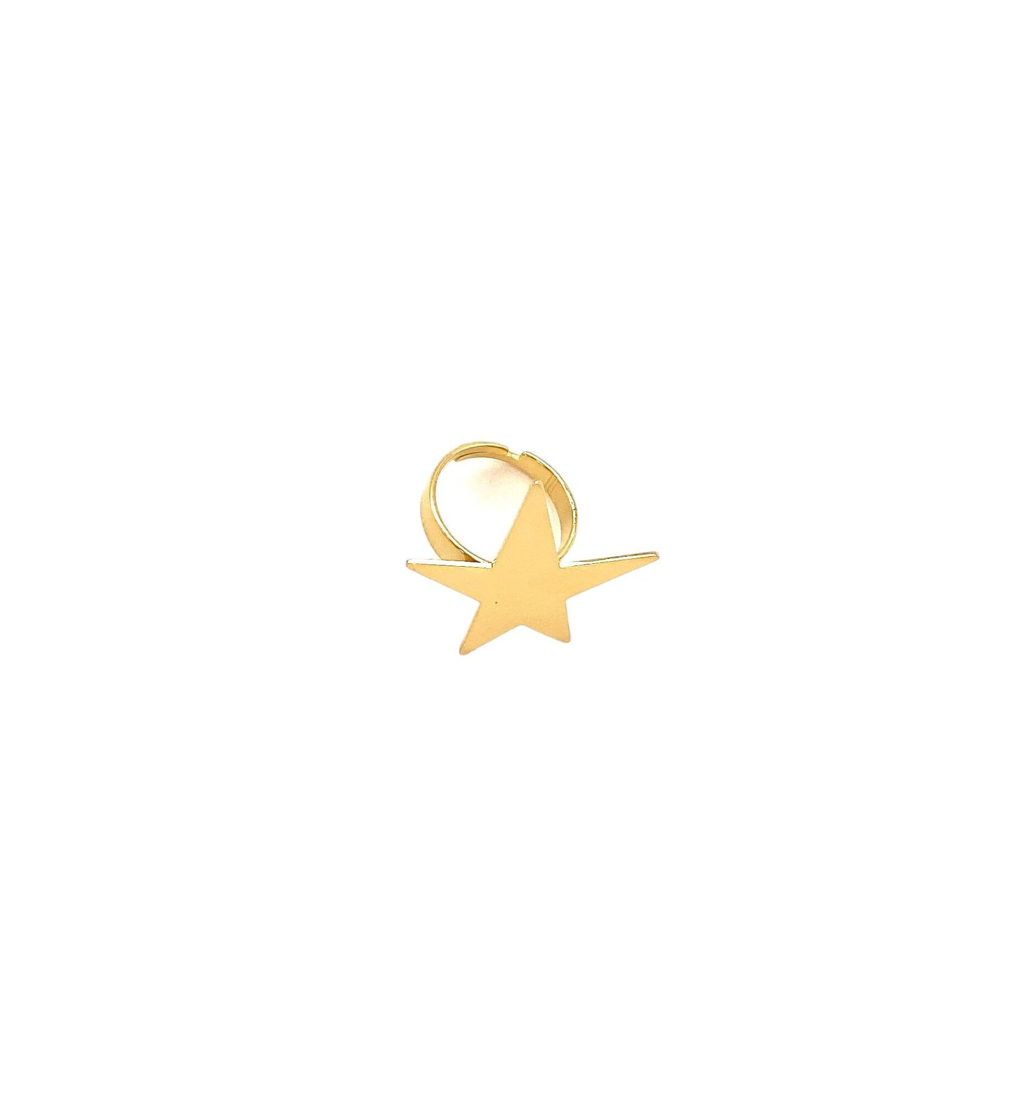 Anillo acero inoxidable para mujer con forma de estrella