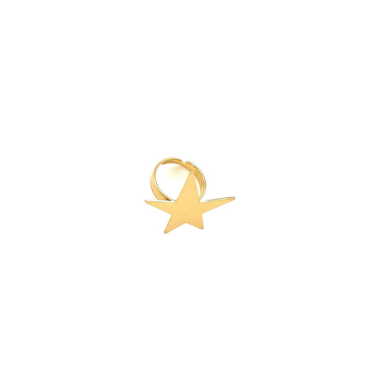 Anillo acero inoxidable para mujer con forma de estrella