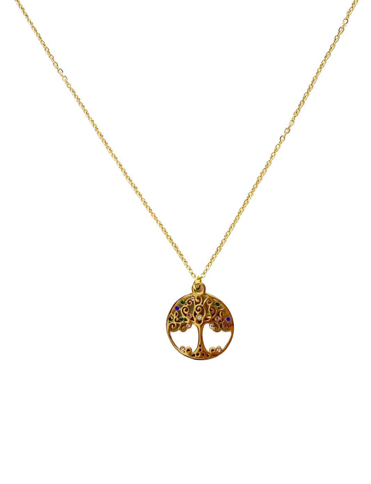 collar acero inoxidable mujer con forma de Árbol de la vida