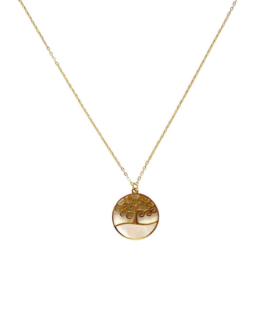 collar acero inoxidable mujer con forma de Árbol de la vida