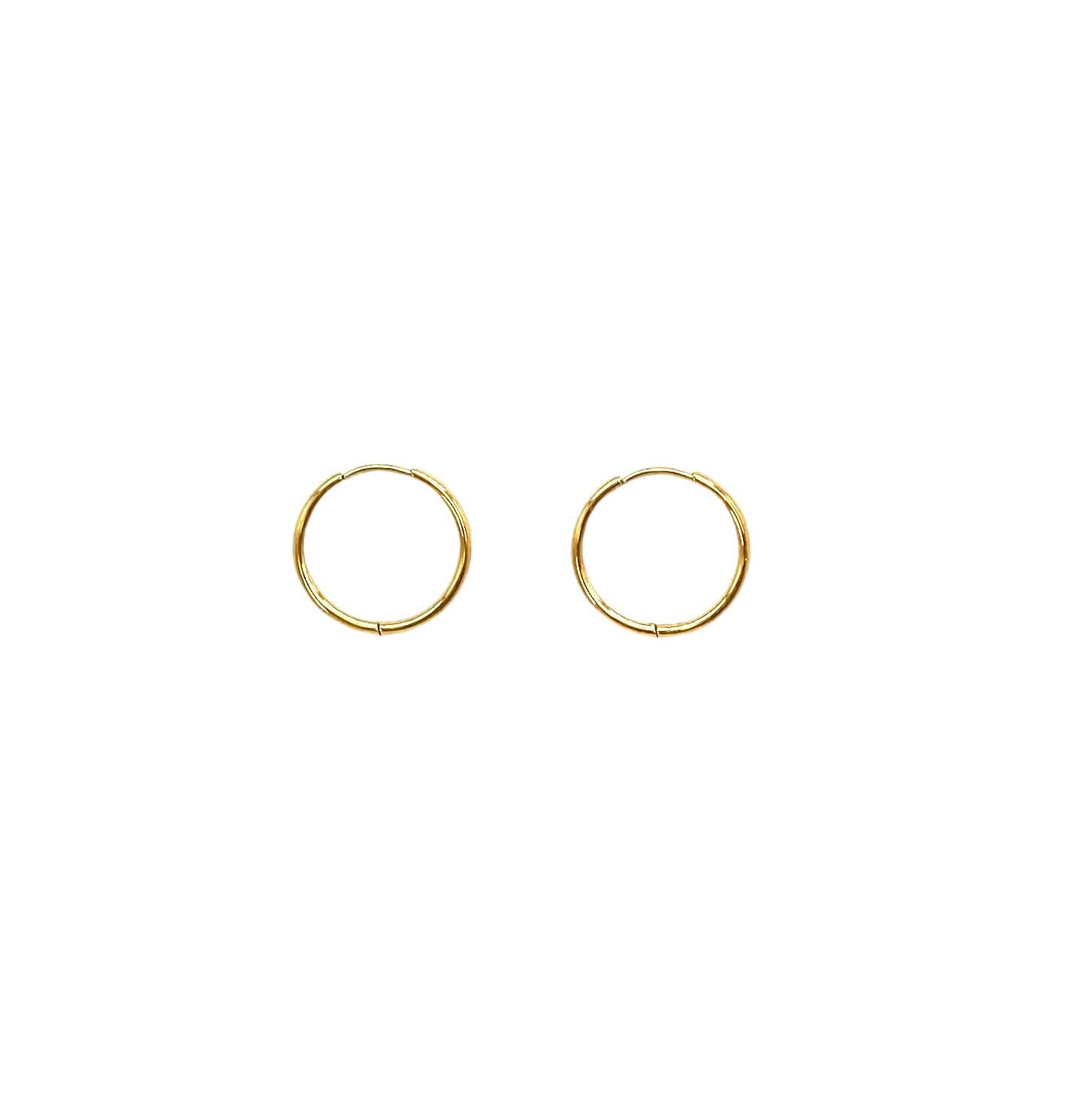 pendientes de aro acero inoxidable para mujer con forma de anillo