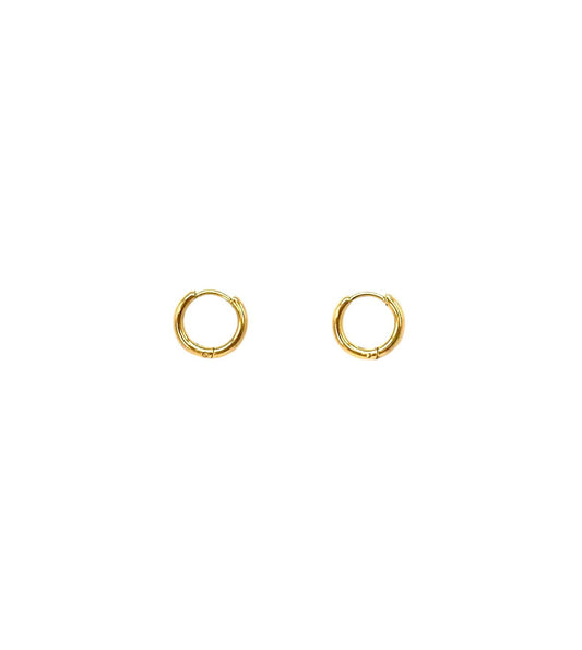 pendientes de aro acero inoxidable para mujer con forma redondo